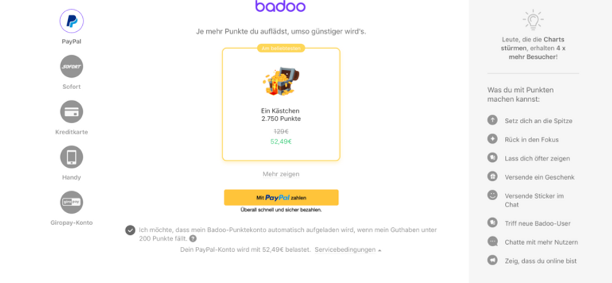 Badoo Preise